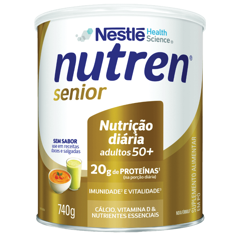 NUTREN® Senior Pó Sem Sabor - Lata 740g
