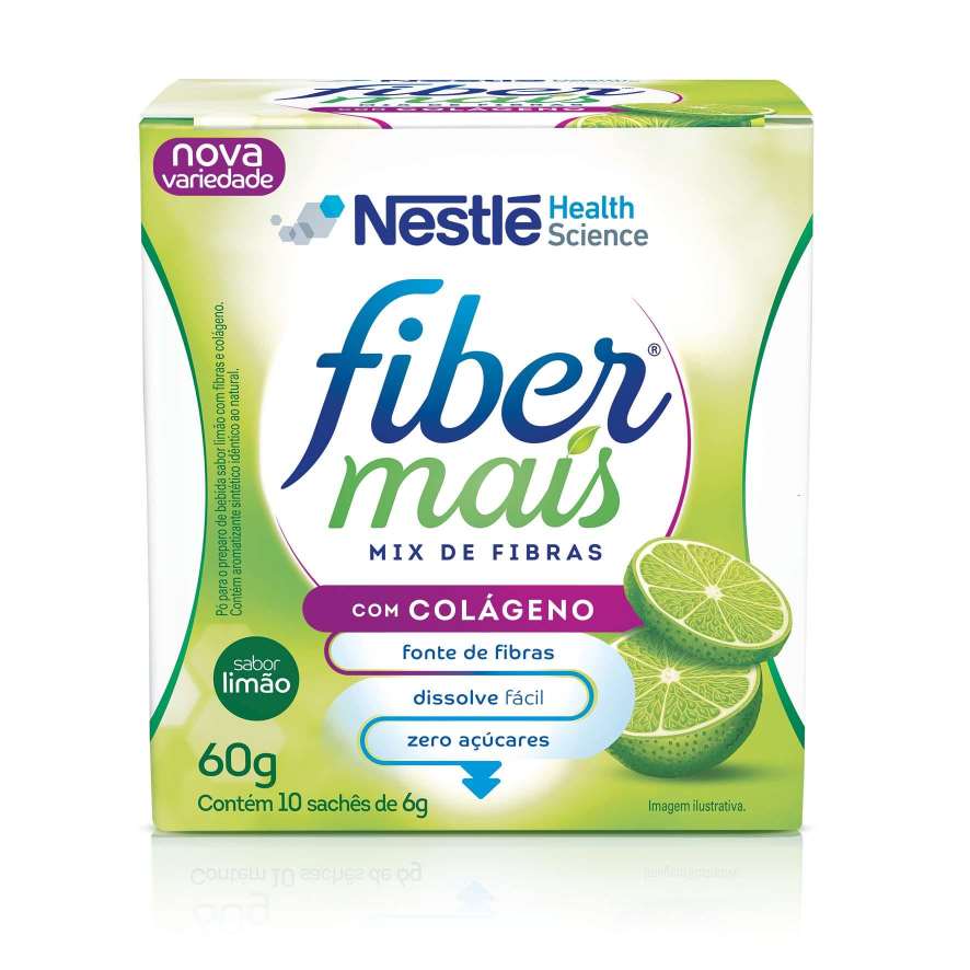 Fibra Alimentar em Pó FiberMais® Colágeno Limão