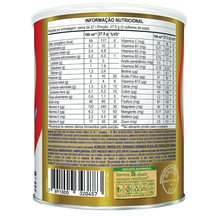 Nutren Senior Zero Lactose - Lata 740g