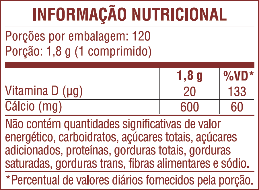 INFORMAÇÃO NUTRICIONAL