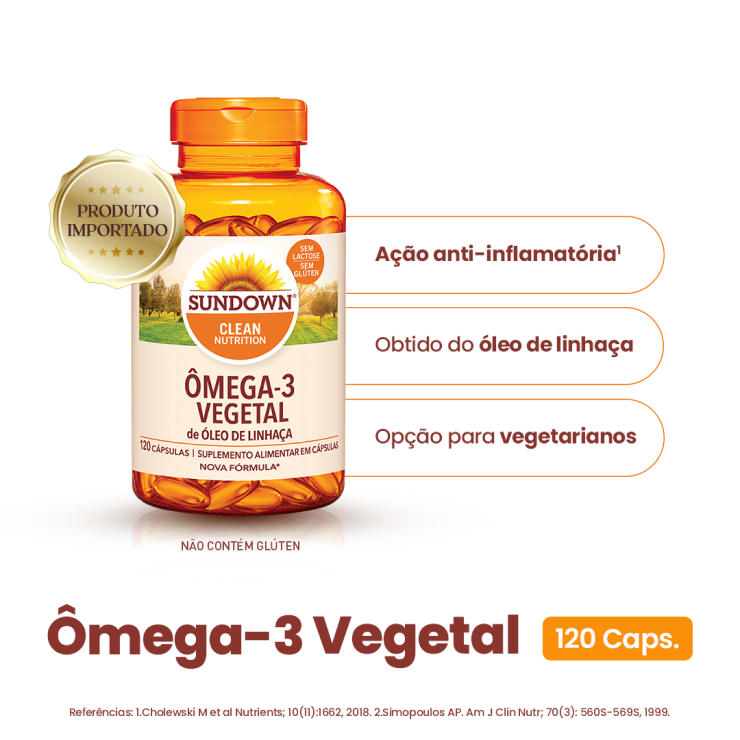 ÔMEGA-3 VEGETAL - ÓLEO DE LINHAÇA