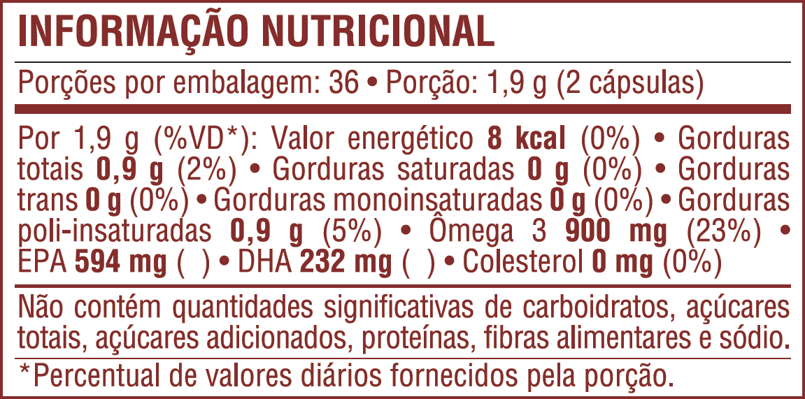 INFORMAÇÃO NUTRICIONAL