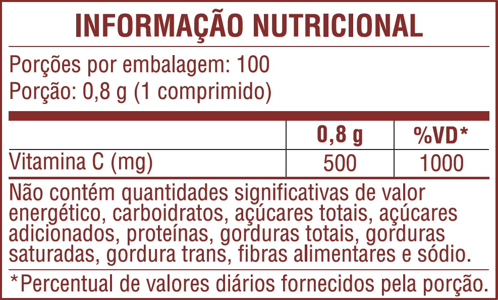 INFORMAÇÃO NUTRICIONAL