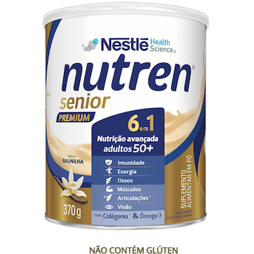 Nutren Senior Premium Pó Baunilha - Lata 370g