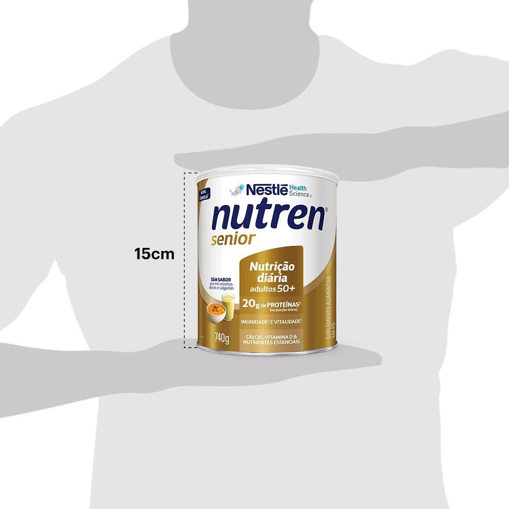 NUTREN® Senior Pó Sem Sabor - Lata 740g