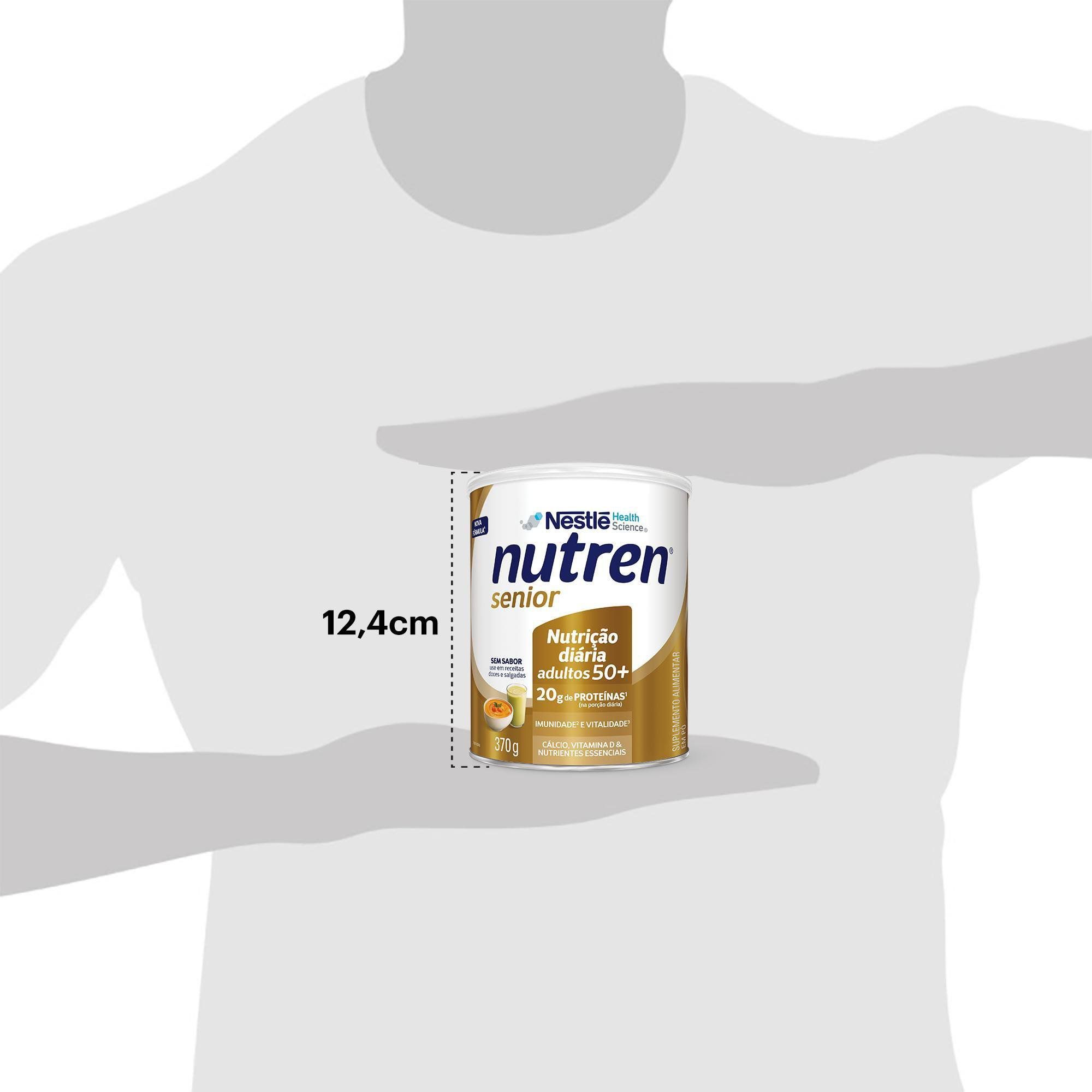 Nutren Sem Sabor 370g Tamanho Da Caixa