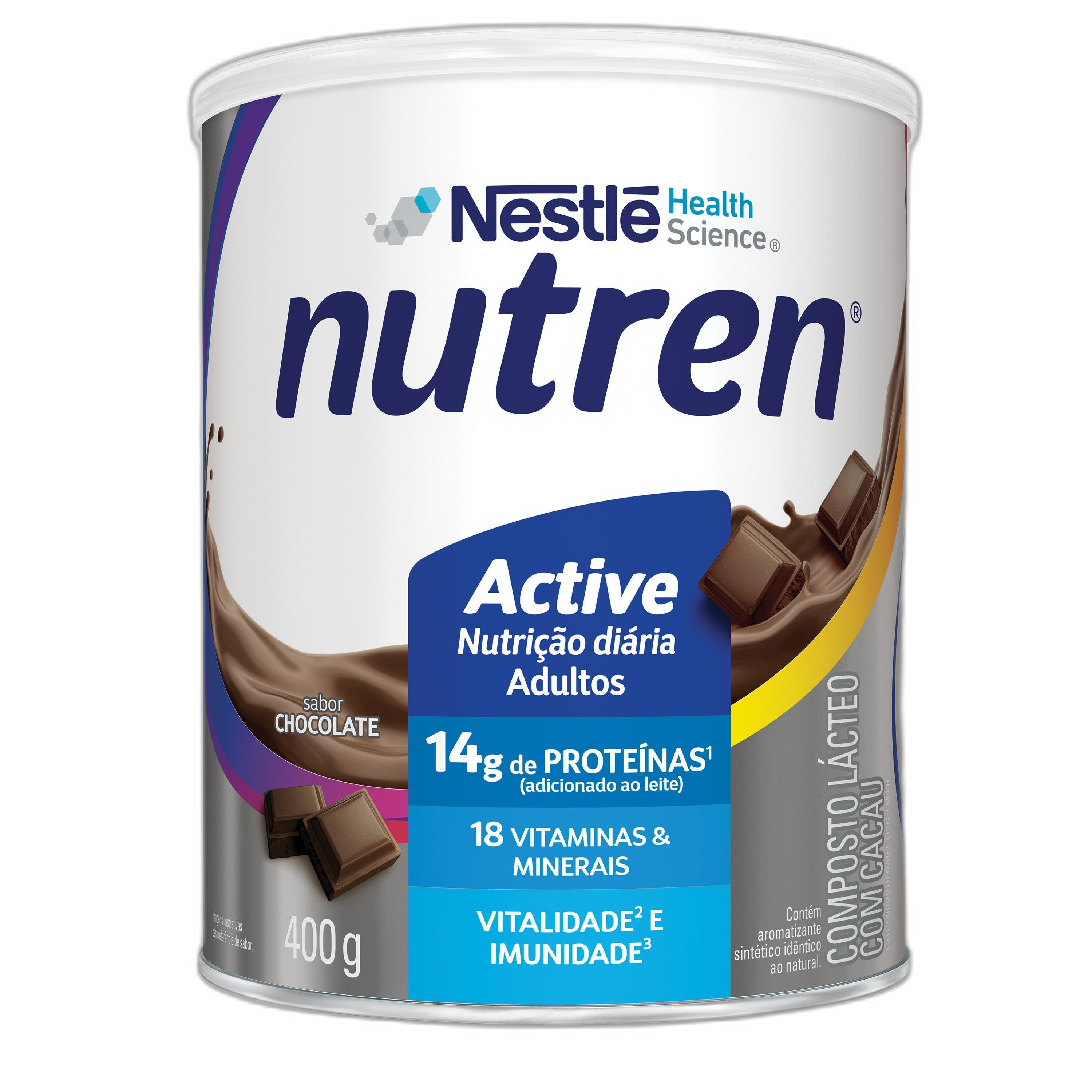Nutren® Active - Chocolate (400g) - Embalagem de frente