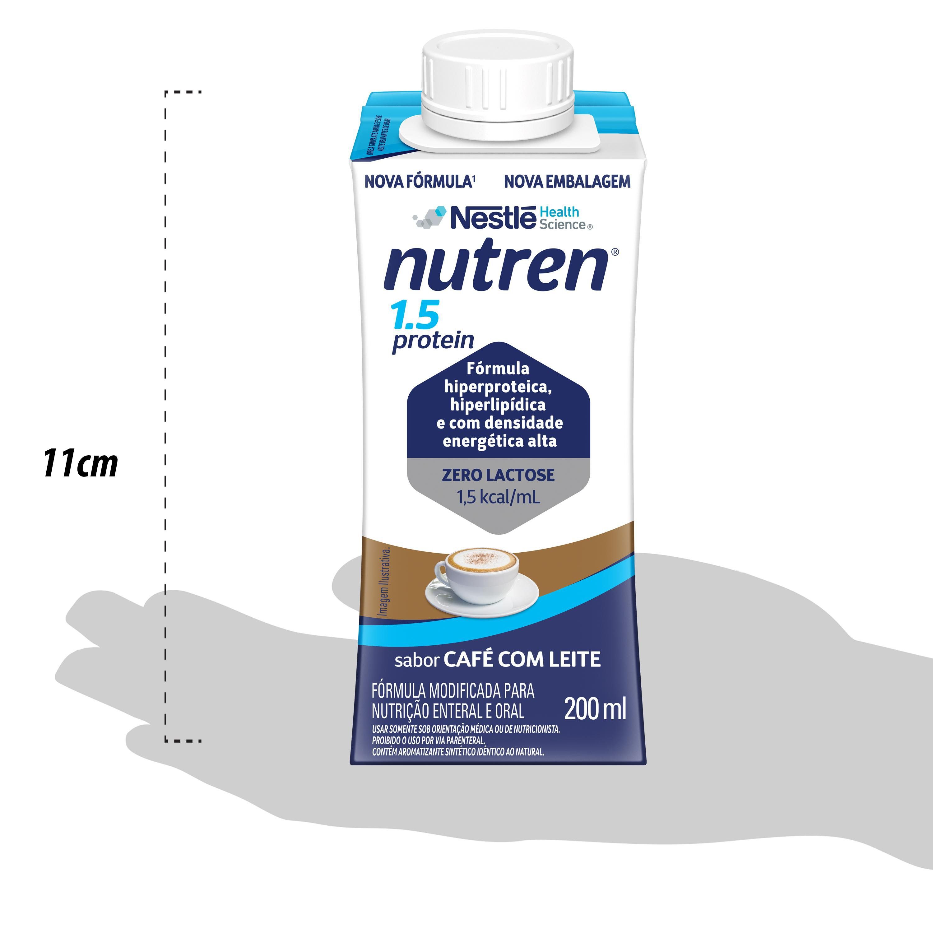 Nutren ® 1.5 Protein – Café com Leite (200ml) - Tamanho da caixa