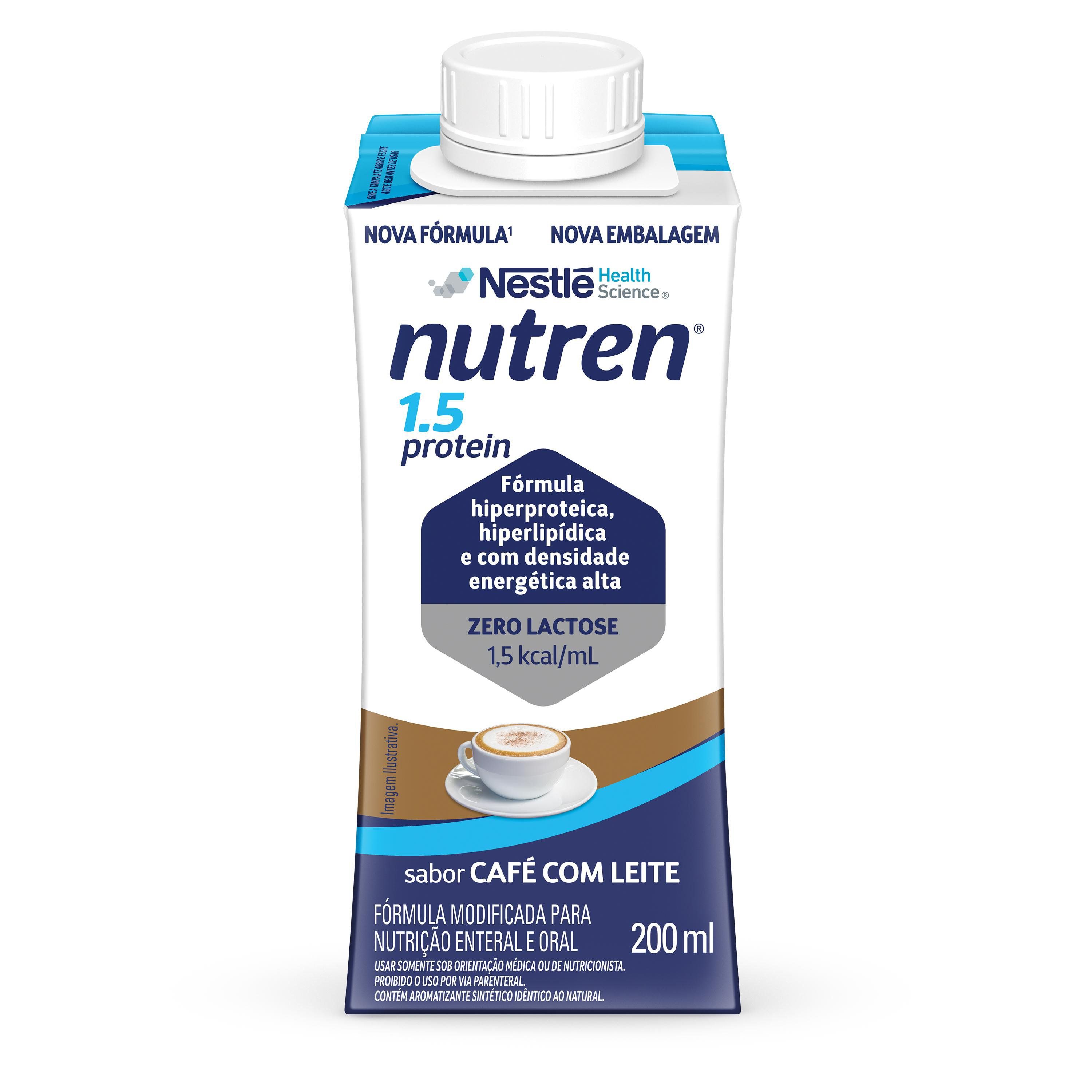 Nutren ® 1.5 Protein – Café com Leite (200ml) - Caixa de frente