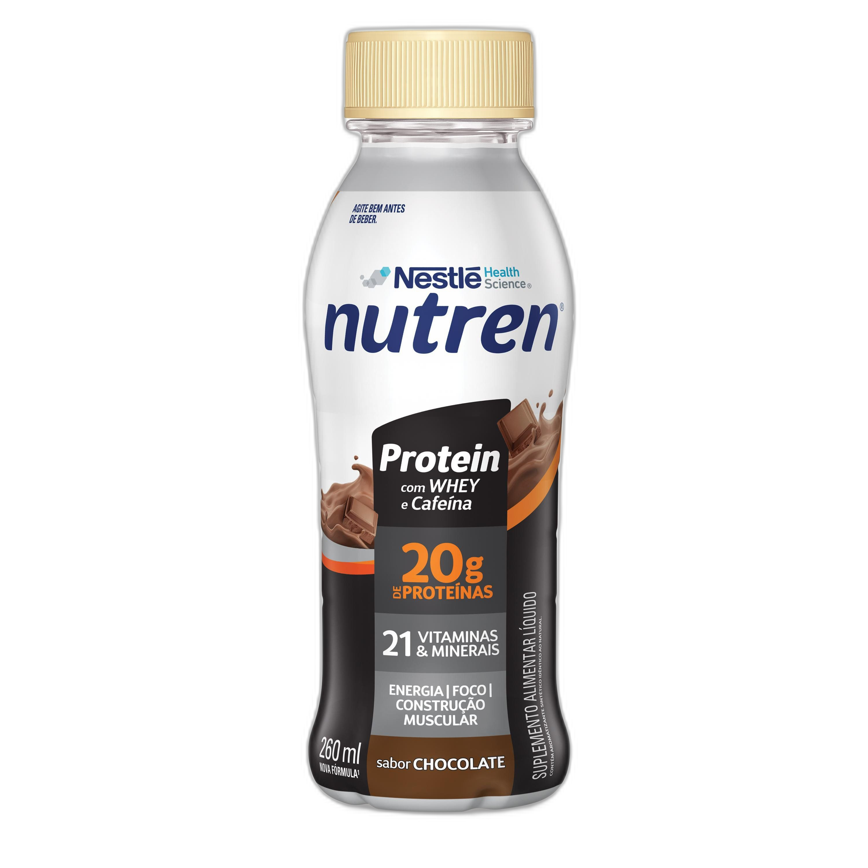 Nutren Protein 20g - Chocolate - Embalagem de frente