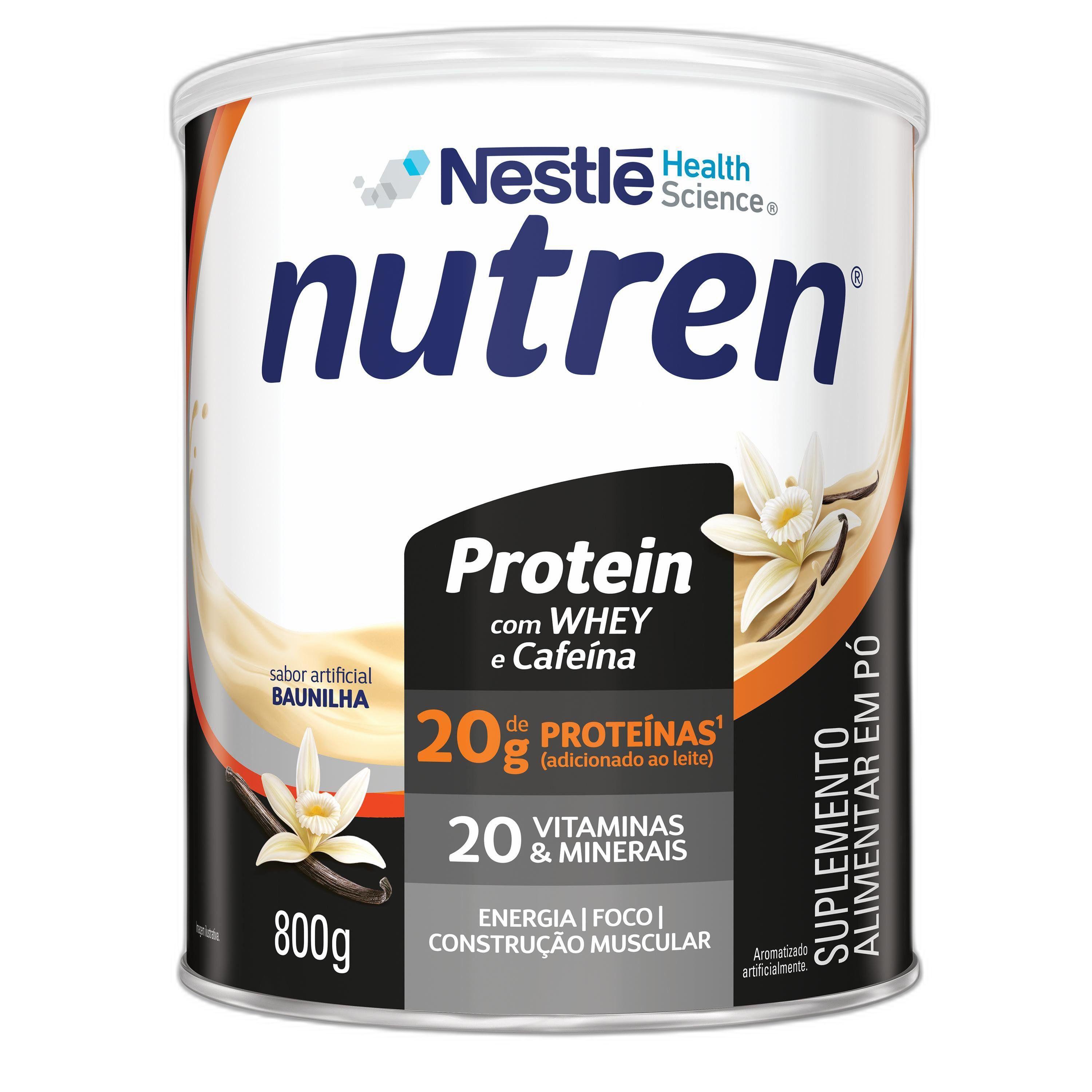 Nutren ® Protein – Baunilha (800g) - Embalagem de frente