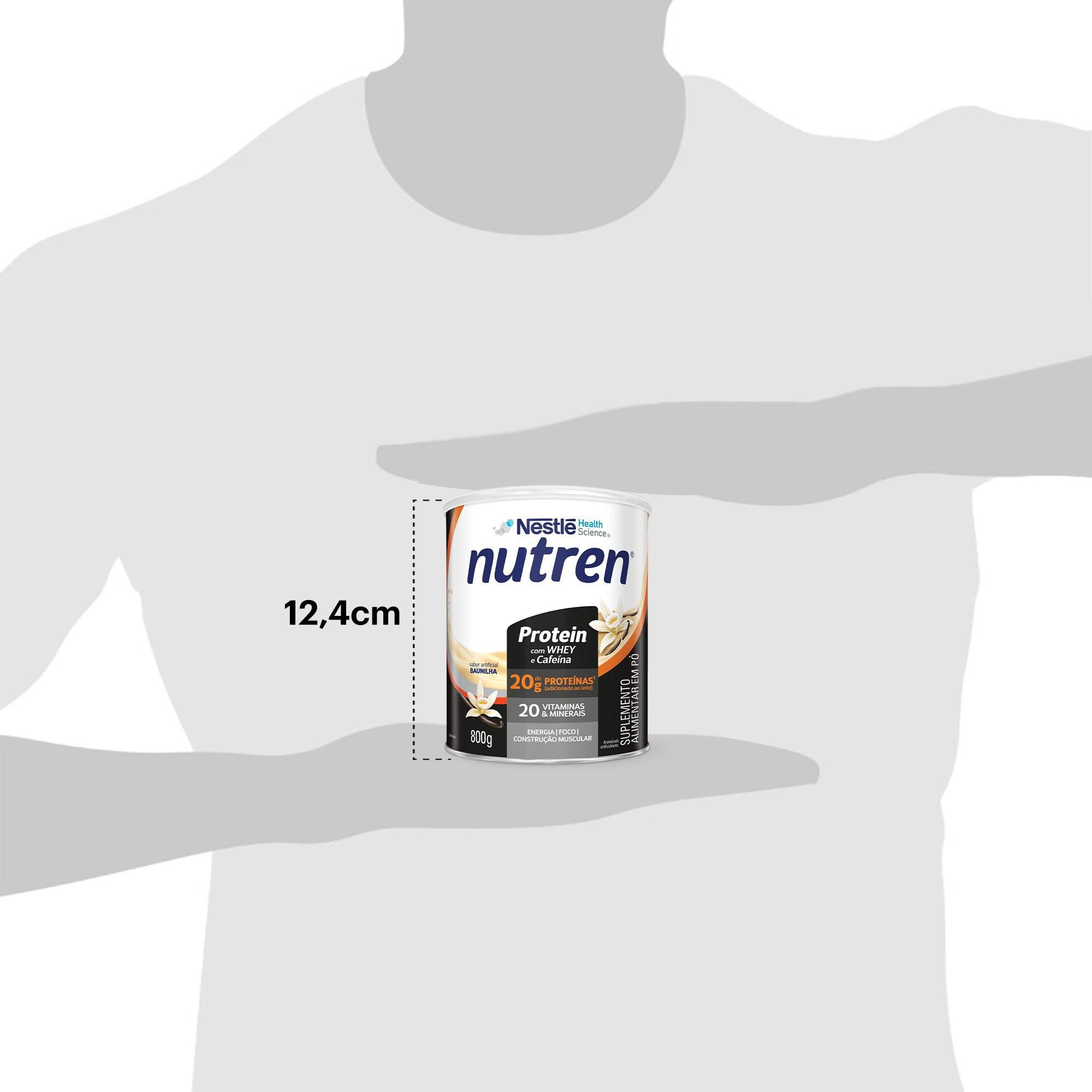 Nutren ® Protein – Baunilha (800g) - Tamanho da Embalagem