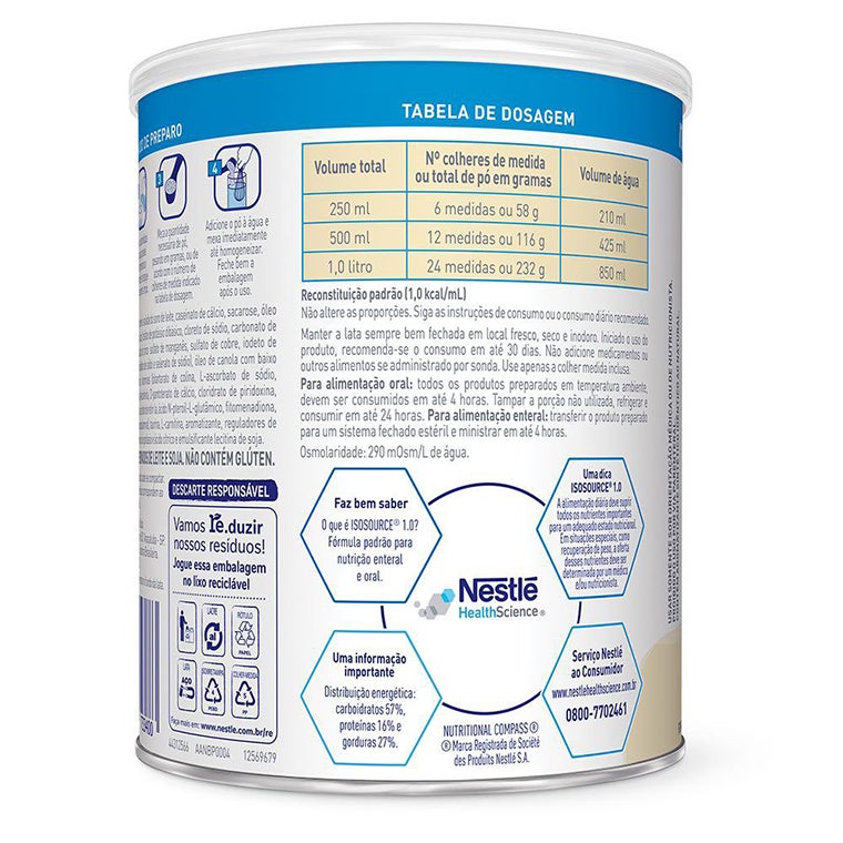 Isosource ® 1.0 - Baunilha (400g)