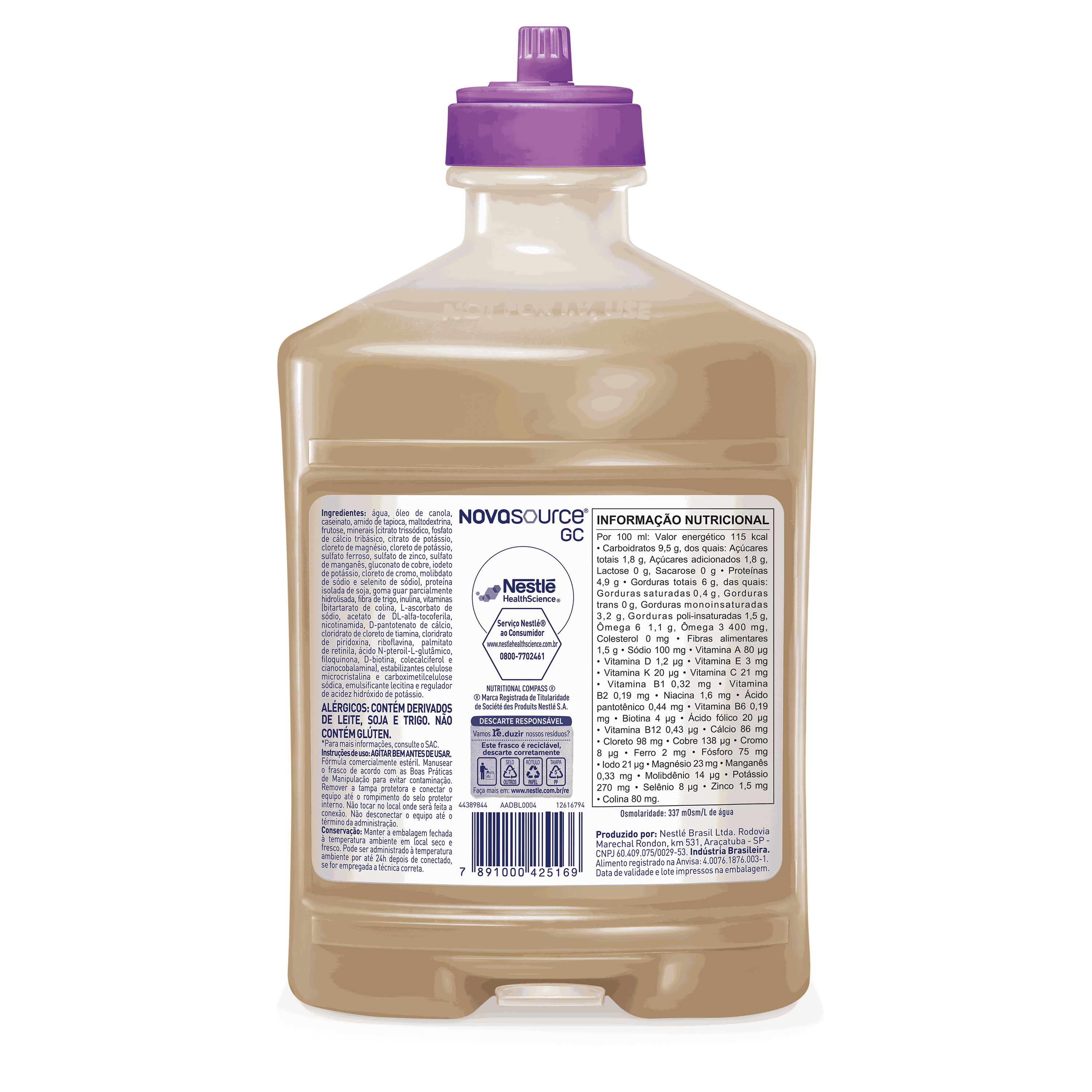 Novasource ® GC - Sistema Fechado (1L) - Atrás