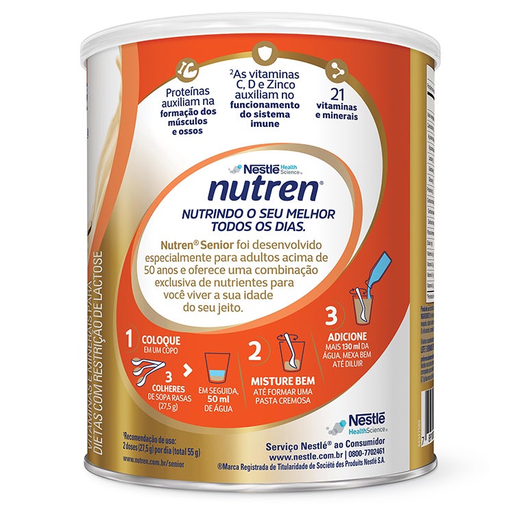 Nutren Senior ® Zero Lactose - Baunilha (740g)