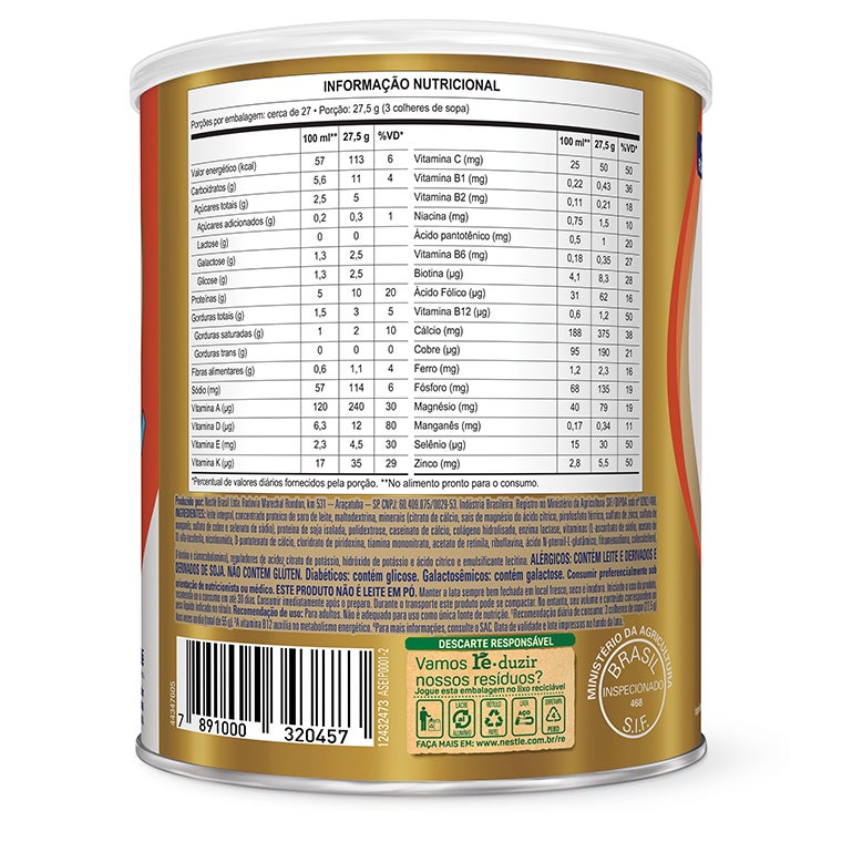 Nutren Senior ® Zero Lactose - Sem Sabor (740g)