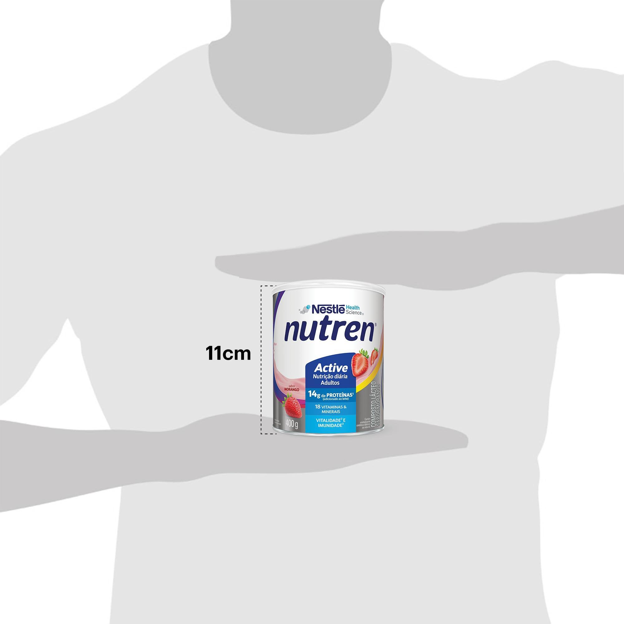 Nutren® Active - Morango (400g) - Tamanho da embalagem