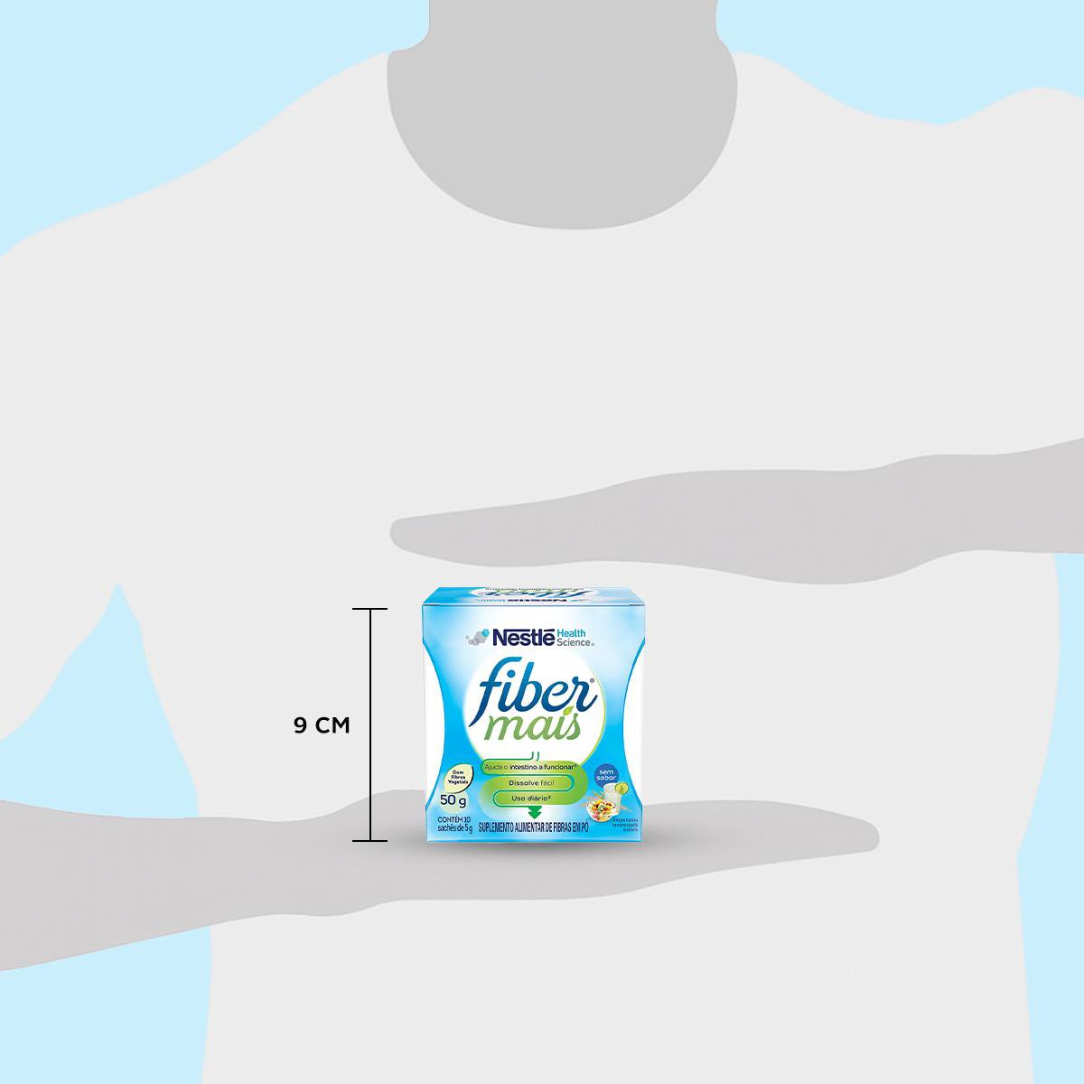 Fiber Mais Sem Sabor - Display (tamanho da embalagem)