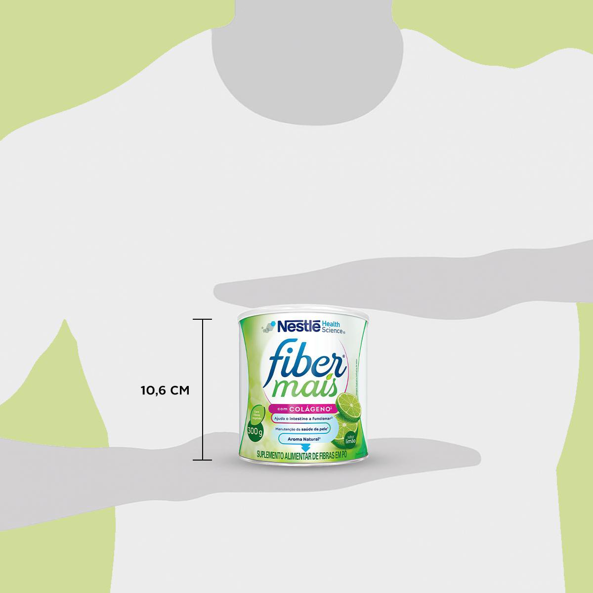 Fibermais ® - Colágeno Limão (300g) - Tamanho da embalagem