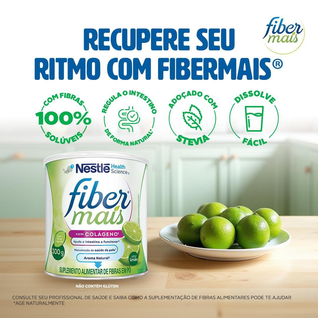 Fibermais ® - Colágeno Limão (300g) - Recupere seu ritmo