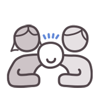 Família feliz com pais e filho abraçados.
